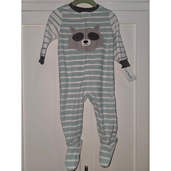NWT Carter’s Footed Raccoon PJ - 12 Months - Picture 2 of 9